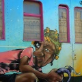 Train graffiti art