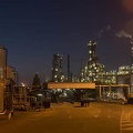 Refinery photography, oil refinery at night