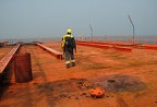 Oil platform worker