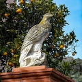 The bird sculpture in park