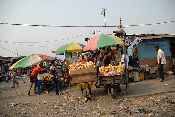 African market scene