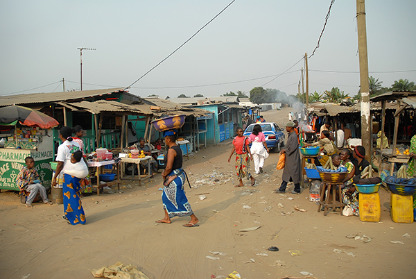 African village market